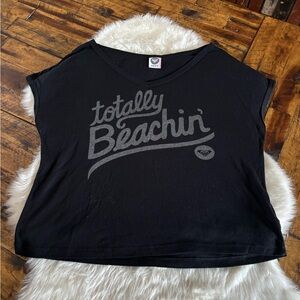 Roxy Black Totally Beachin' Tee